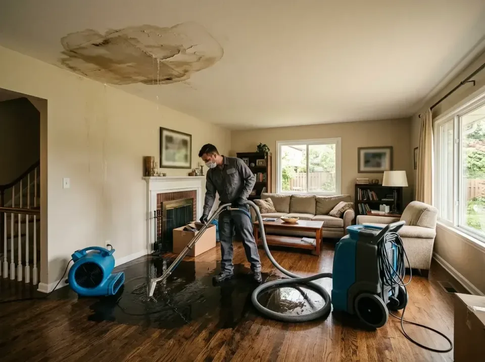 attic-pipe-burst-ceiling-drip-008 — frequently asked questions, Water Damage Restoration & Carpet Care in Bottineau, ND
